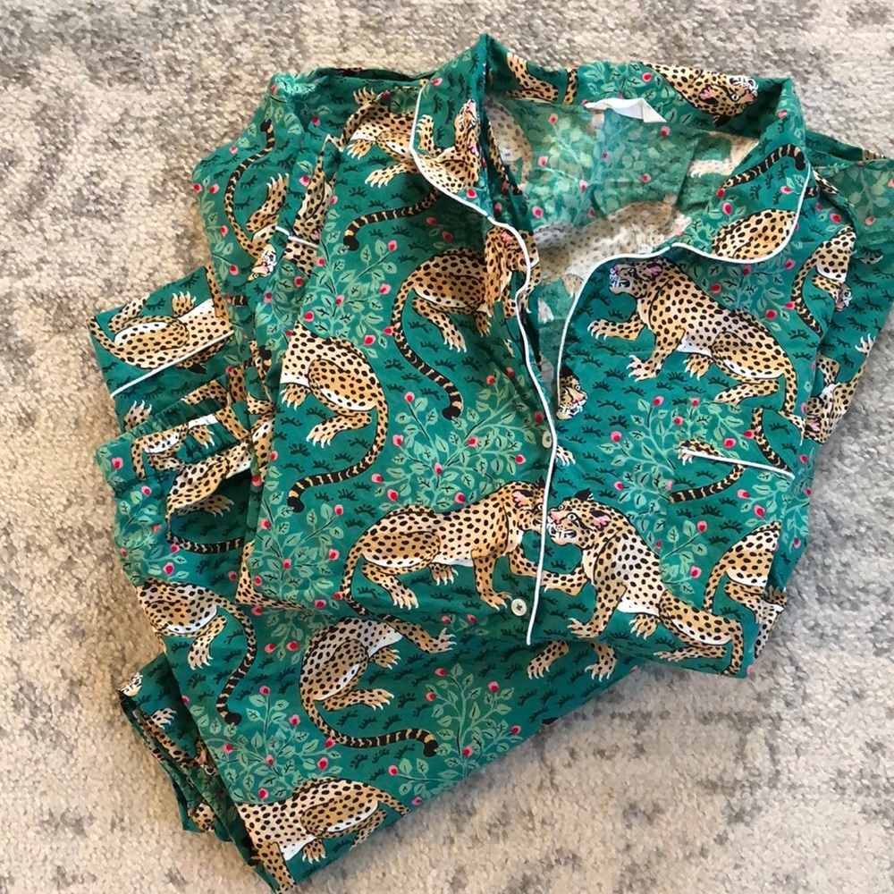 Print fresh Bagheera long sleeve sleep set 4X